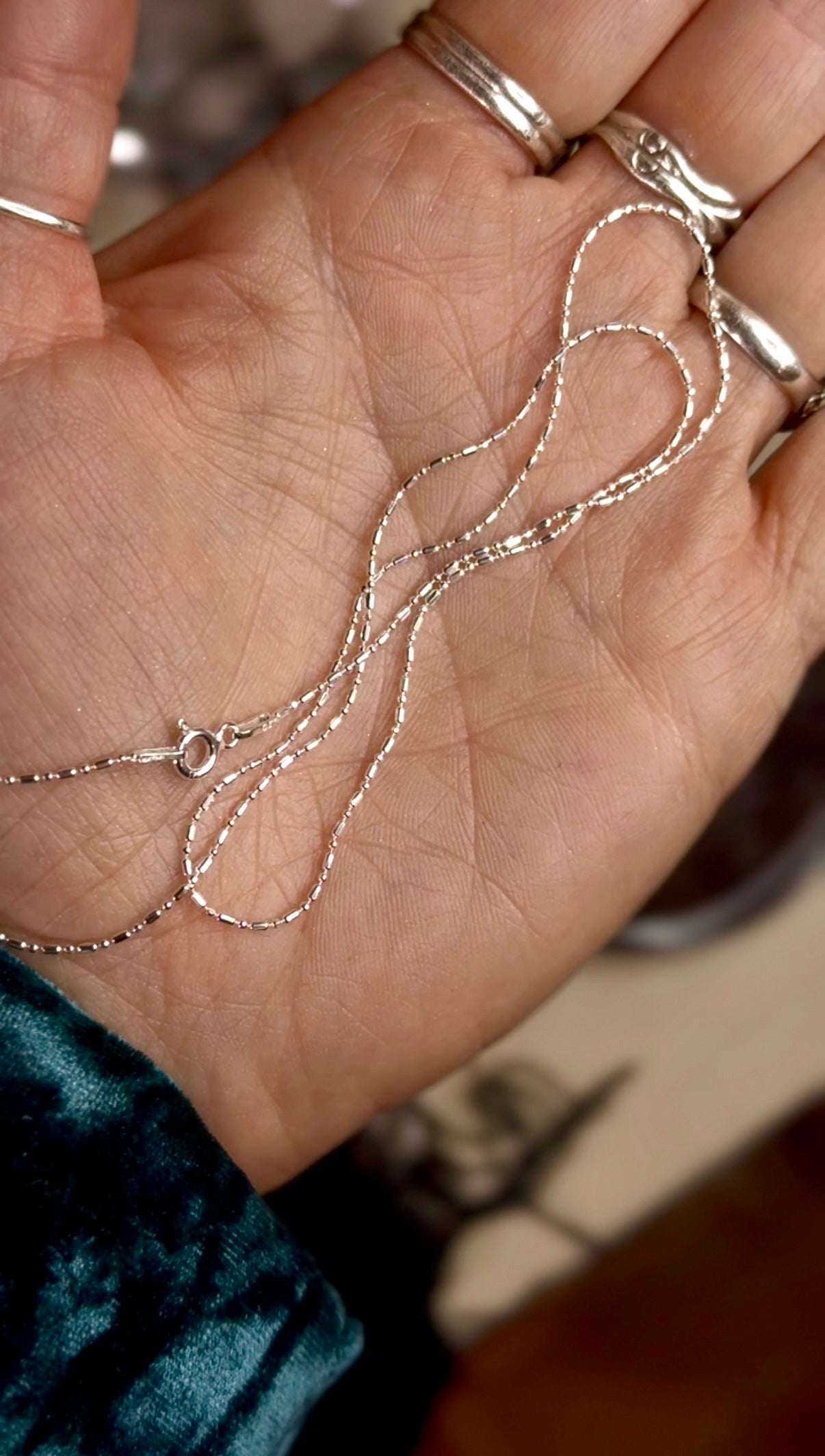 .925 sterling silver chain SR30