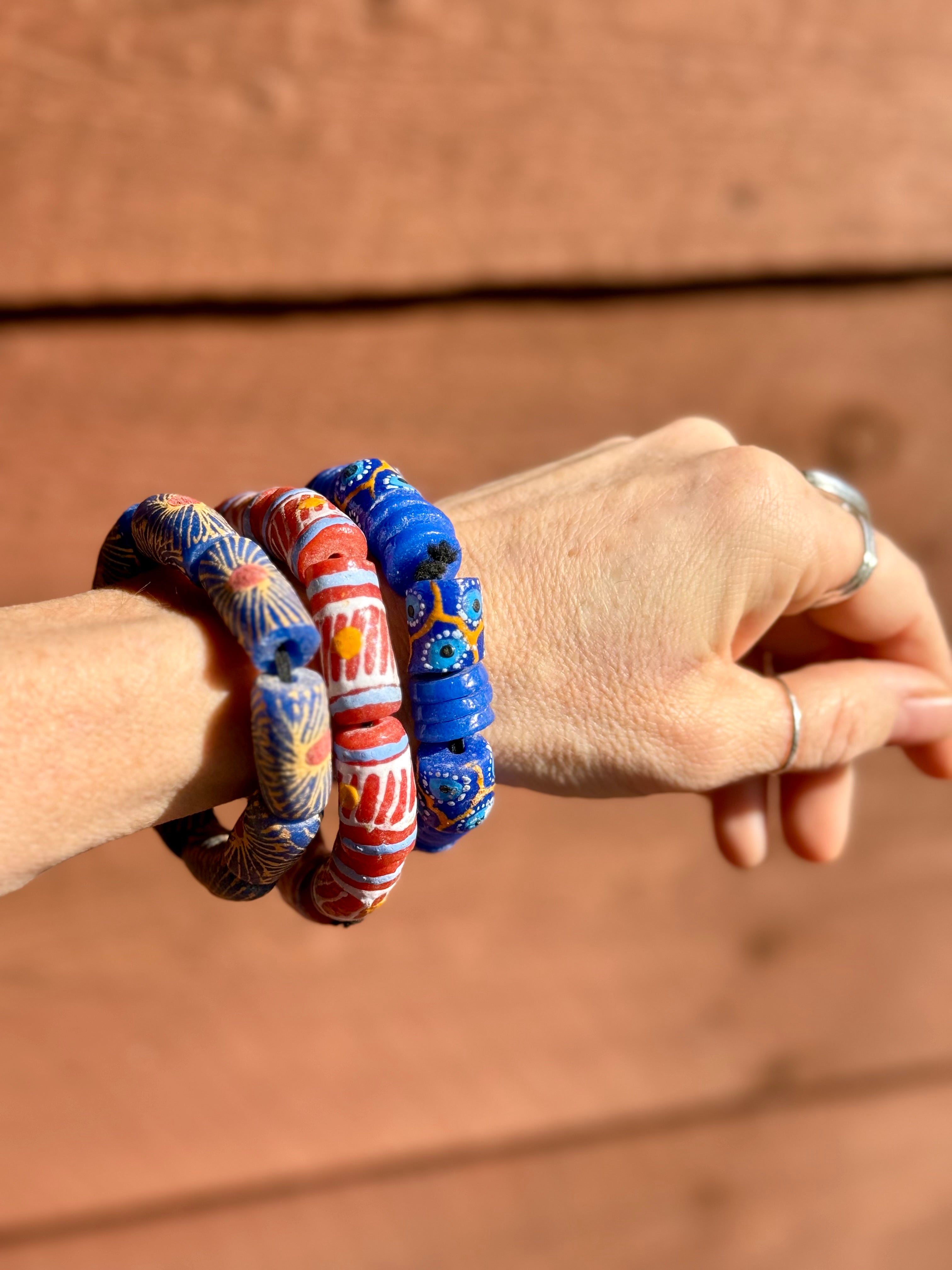 Krobo beaded bracelet (Ghana)