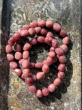 Thulite beaded bracelet