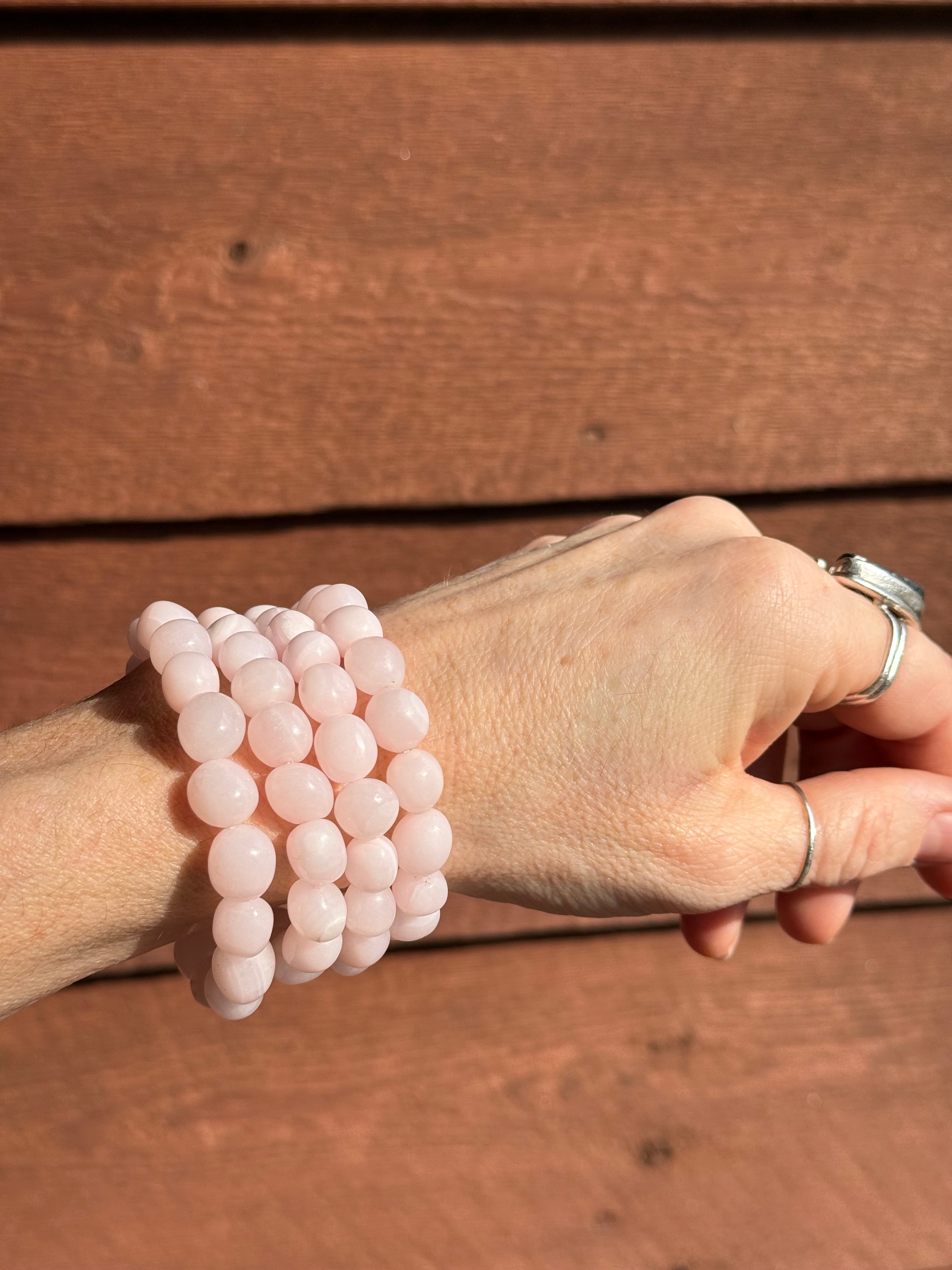 Mangano calcite bracelet