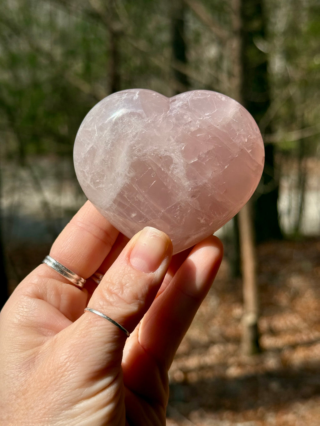 Rose quartz hearts