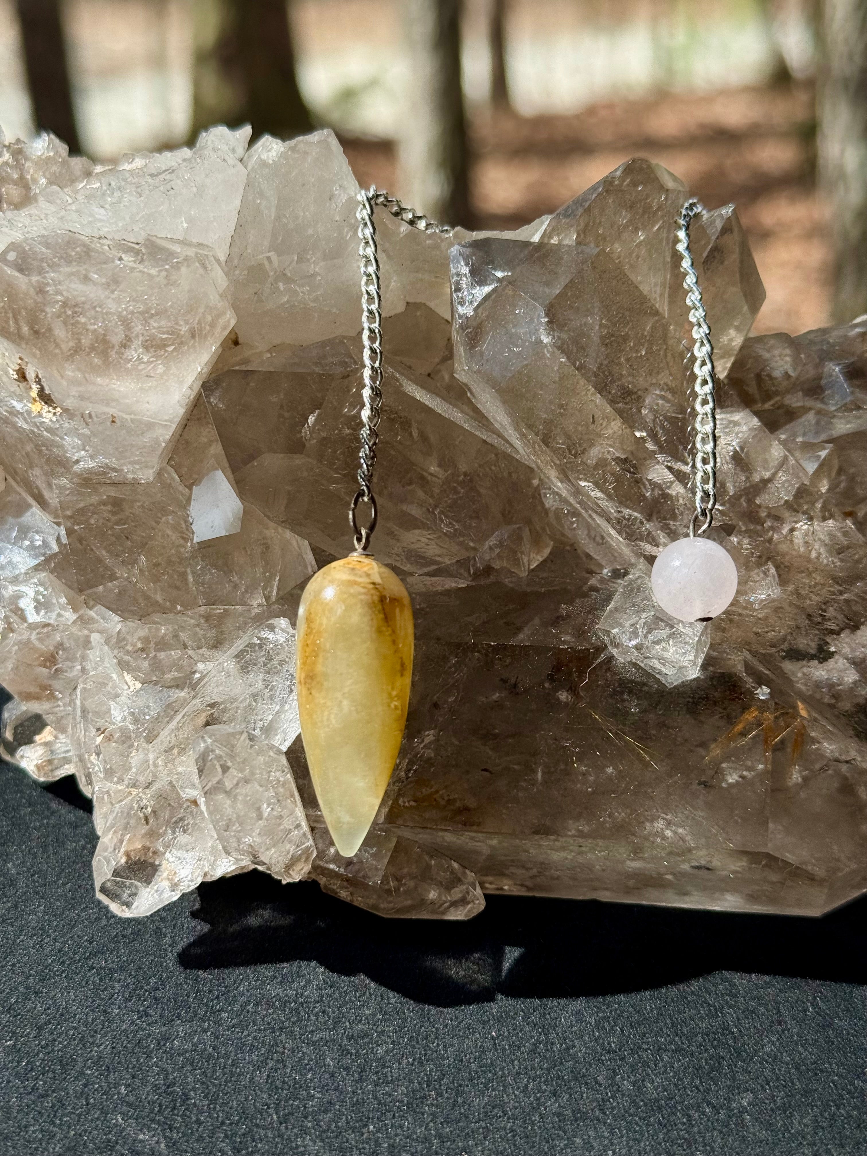 Atlantean Blue Onyx pendulum