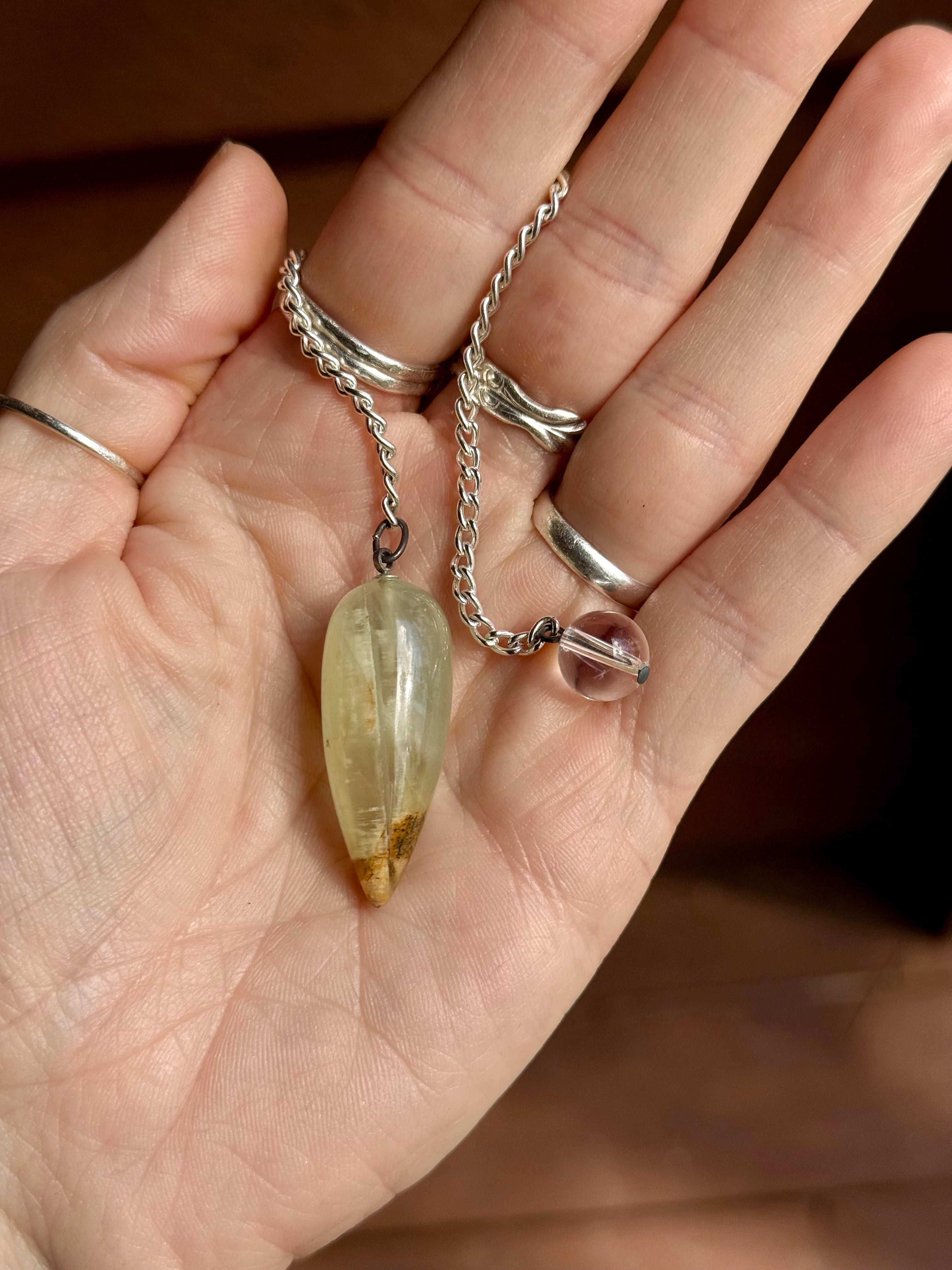 Atlantean Blue Onyx pendulum