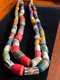 African trade bead necklace