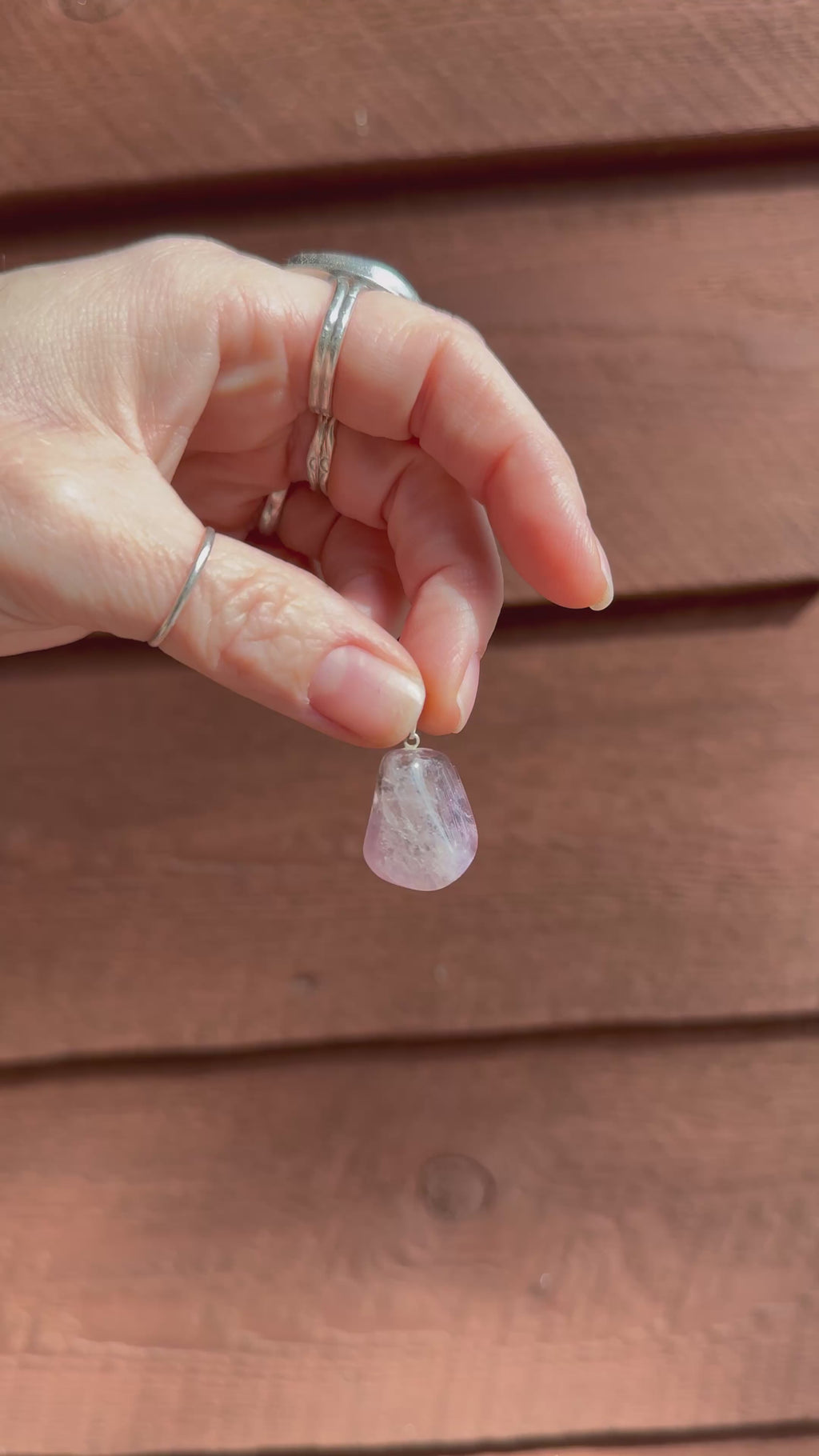 Amethyst quartz pendant